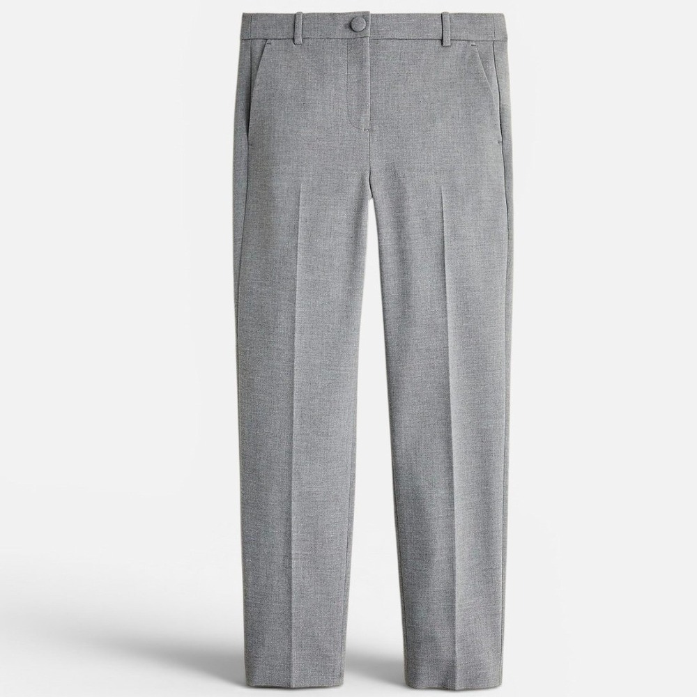 J.Crew Women 6 Tall Grey High-Rise Cameron Pant Slim Bi-Stretch H6584 NWT